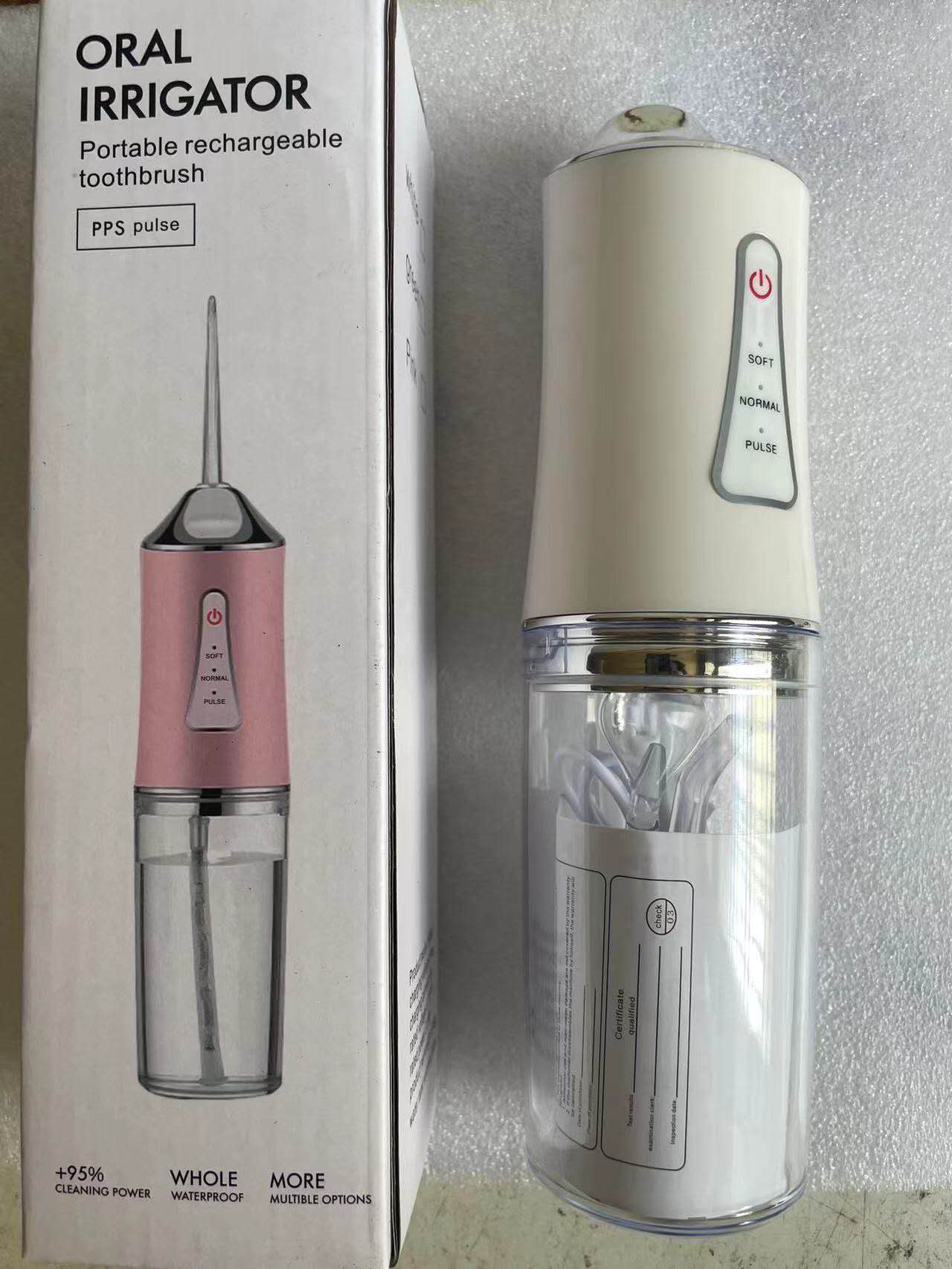 Portable Oral Irrigator Water Flosser – Rechargeable Dental Water Jet Cleaner with Multiple Nozzles for Teeth Cleaning,