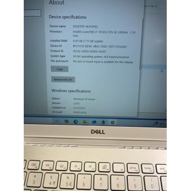 Dell Inspiron 5490 14 Inch Business Student  Core i7 10th Gen 8GB RAM 1TB SSD High Performance Portable Laptop