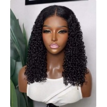 5x5 Women Glueless Pissy Curl Easy Install Human Hair Closure Wig – Soft Defined Curls Party Wear Wig