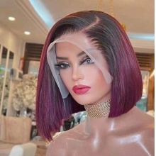 14A Vietnamese Frontal Wig 250% Density SDD Natural Hair Stock-8 Inches